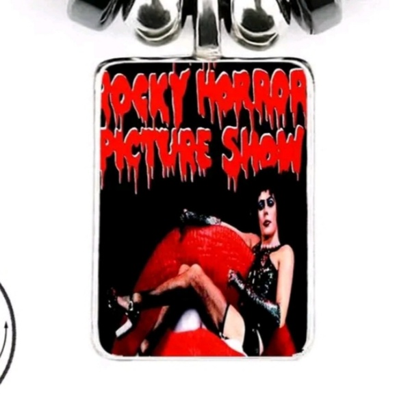 Rocky Horror Picture Show Glass Cabochon Necklace - Picture 2 of 7